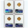 Image 2 : 1947-S Set (4) Wheat Cent NGC MS66 RD