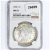 Image 1 : 1890 Morgan Silver Dollar NGC MS62
