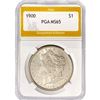 Image 1 : 1900 Morgan Silver Dollar PGA MS65