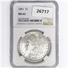 Image 1 : 1881 Morgan Silver Dollar NGC MS62