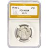 Image 1 : 1930-S Standing Liberty Quarter PGA MS64 60% FH