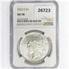Image 1 : 1923-D Silver Peace Dollar NGC AU58