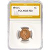 Image 1 : 1918-S Wheat Cent PGA MS65 RED