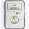 Image 1 : 1952-S Washington Silver Quarter NGC MS66