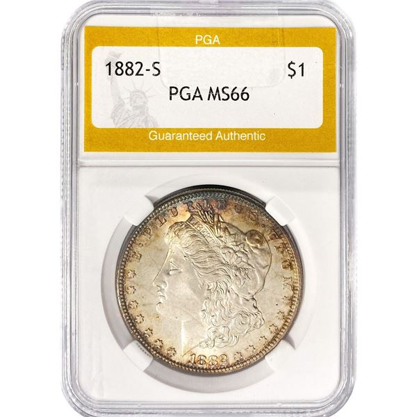 1882-S Morgan Silver Dollar PGA MS66