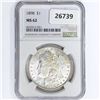 Image 1 : 1898 Morgan Silver Dollar NGC MS62