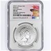 Image 1 : 2023 1oz G.B. S2Â£ NGC MS69 Q. Elizabeth II