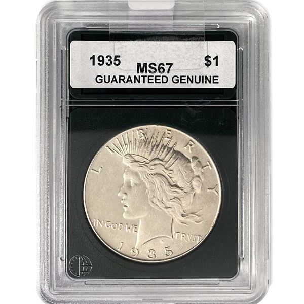 1935 Silver Peace Dollar GG MS67
