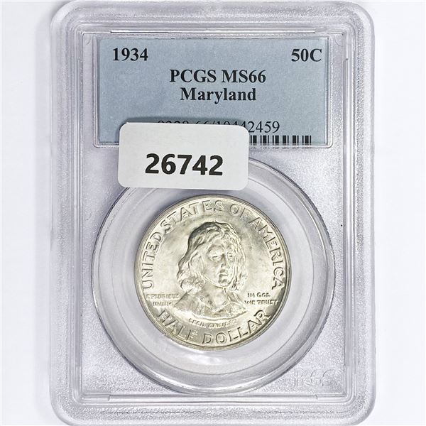 1934 Maryland Half Dollar PCGS MS66