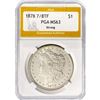 Image 1 : 1878 7/8TF Morgan Silver Dollar PGA MS63