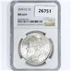 Image 1 : 1878-CC Morgan Silver Dollar NGC MS63+