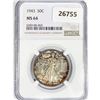 Image 1 : 1943 Walking Liberty Half Dollar NGC MS64