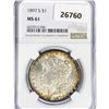 Image 1 : 1897-S Morgan Silver Dollar NGC MS61