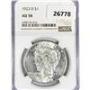 Image 1 : 1923-D Silver Peace Dollar NGC AU58