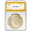 Image 1 : 1921 Morgan Silver Dollar PGA MS65