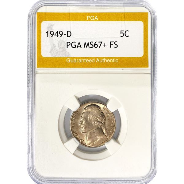 1949-D Jefferson Nickel PGA MS67 FS