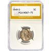 Image 1 : 1949-D Jefferson Nickel PGA MS67 FS