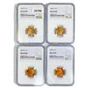 Image 1 : 1947-S Set (4) Wheat Cent NGC MS66 RD
