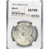 Image 1 : 1921 Morgan Silver Dollar NGC MS63