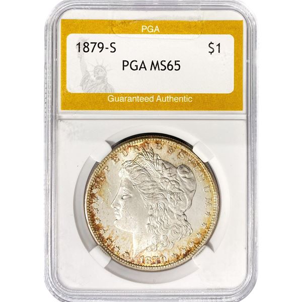 1879-S Morgan Silver Dollar PGA MS65