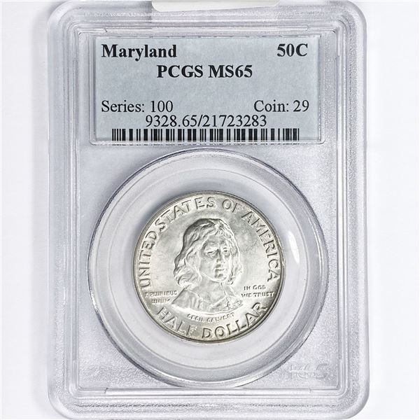 1934 Maryland Half Dollar PCGS MS65