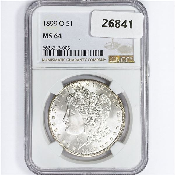 1899-O Morgan Silver Dollar NGC MS64