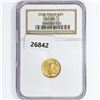 Image 1 : 2002 $5 1/10oz American Gold Eagle NGC MS69