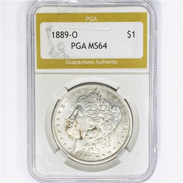 1889-O Morgan Silver Dollar PGA MS64