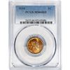 Image 1 : 1934 Wheat Cent PCGS MS66 RD