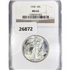 Image 1 : 1938 Walking Liberty Half Dollar NGC MS65