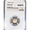 Image 1 : 1940-D Mercury Silver Dime NGC MS66 FB