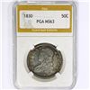 Image 1 : 1830 Capped Bust Half Dollar PGA MS63