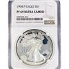 Image 1 : 1994-P American Silver Eagle NGC PF69 UC