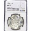 Image 1 : 1890-S Morgan Silver Dollar NGC MS61