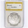 Image 1 : 1878 8TF Morgan Silver Dollar PGA MS63+