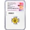 Image 1 : 2023 1/10oz G.B. Gold Â£10 NGC MS70 Q. Elizabeth I