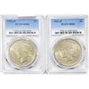 Image 1 : 1922-D Set (2) Silver Peace Dollar PCGS MS61