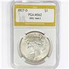 Image 1 : 1927-D Silver Peace Dollar PGA MS62 DDO, VAM-2