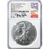Image 1 : 2020(P) ASE Castle Signed NGC MS70 1st Day