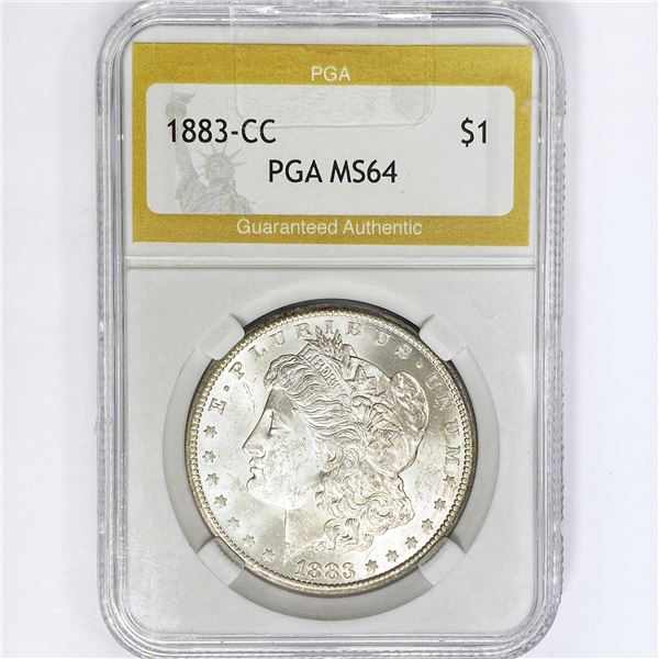 1883-CC Morgan Silver Dollar PGA MS64