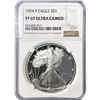 Image 1 : 1994-P American Silver Eagle NGC PF69 UC