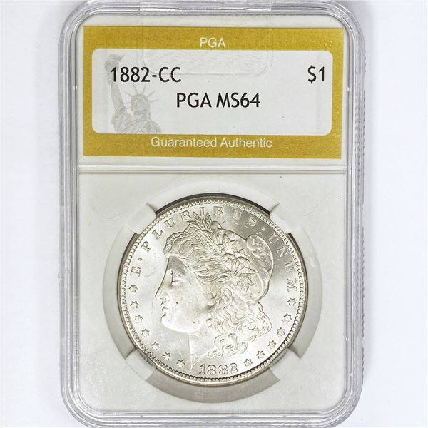 1882-CC Morgan Silver Dollar PGA MS64