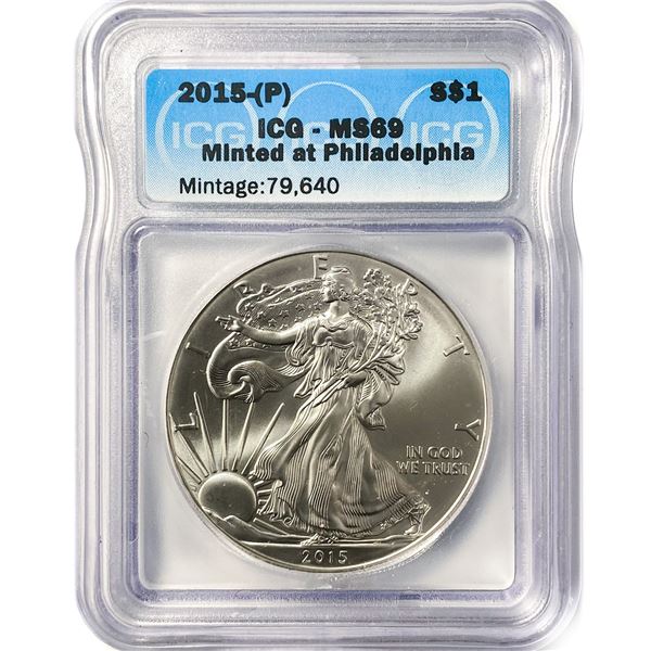 2015-(P) American Silver Eagle ICG MS69