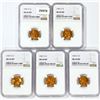 Image 1 : (5) 1947-S Lincoln Wheat Cents NGC MS66 RD