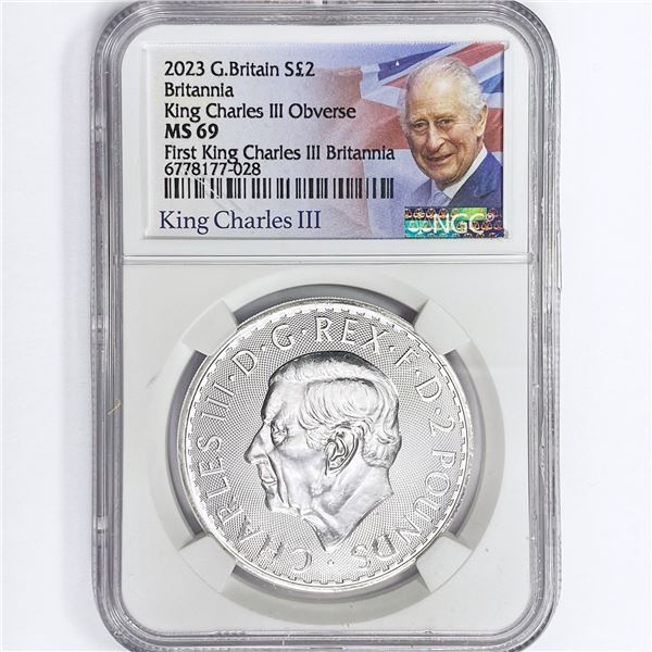 2023 1oz G.B. S2Â£ NGC MS69 K. Charles III