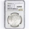 Image 1 : 1878 8TF Morgan Silver Dollar NGC MS61
