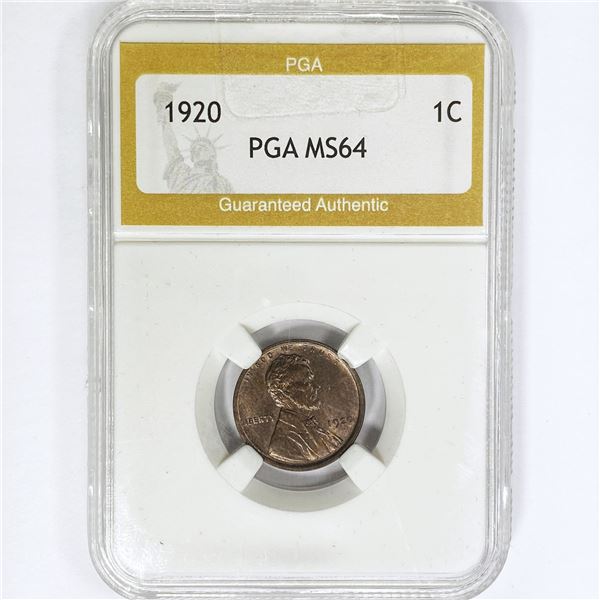 1920 Wheat Cent PGA MS64