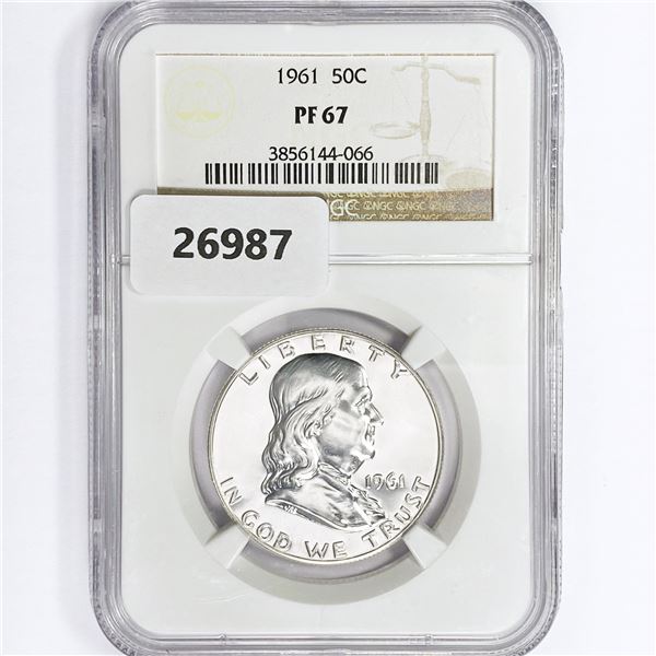 1961 Franklin Half Dollar NGC PF67