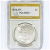 Image 1 : 1878 8TF Morgan Silver Dollar PGA MS63+