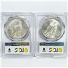 Image 2 : (2) 1922-D Peace Silver Dollars PCGS MS61